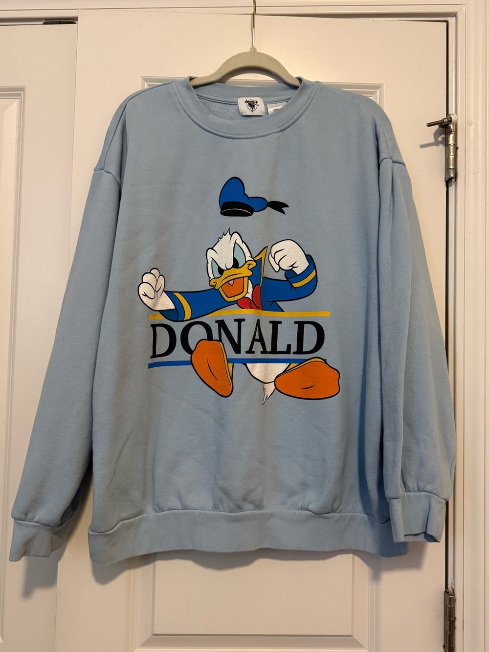 Disney Light Blue Donald Duck Sweatshirt